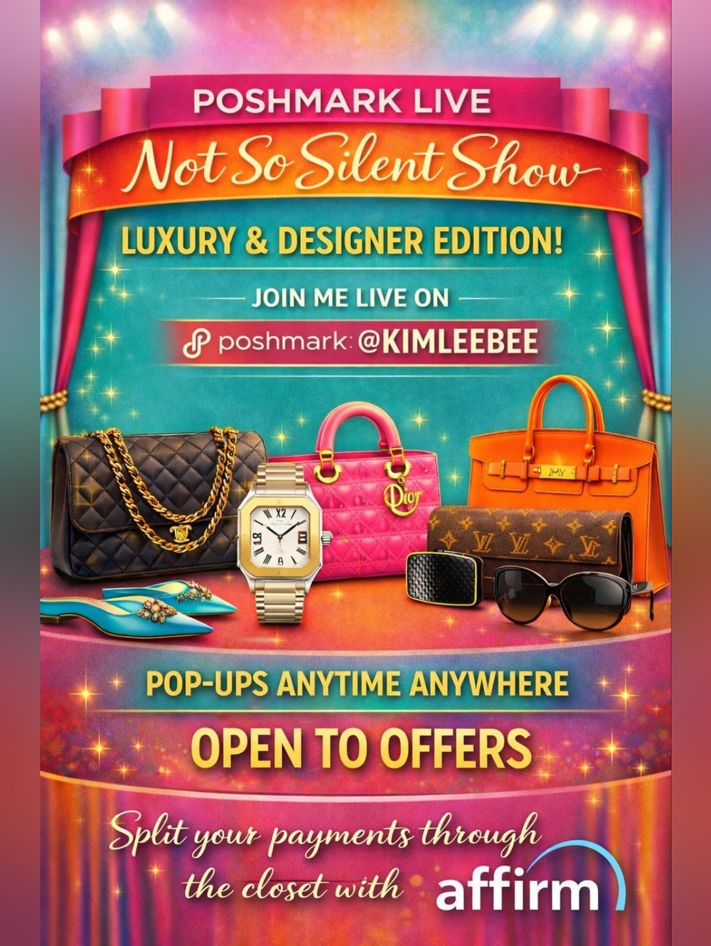 Live Show Flyer for Kimleebee - Designer, Luxury, & More